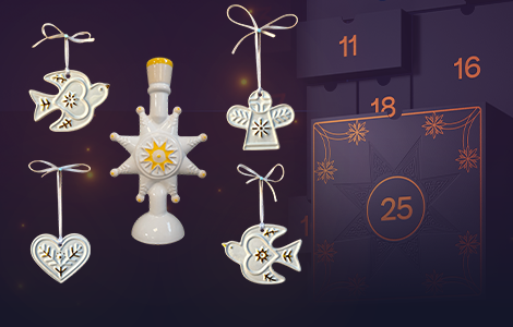 Свічник «Зірка» та набір ялинкових прикрас «Витинанка»